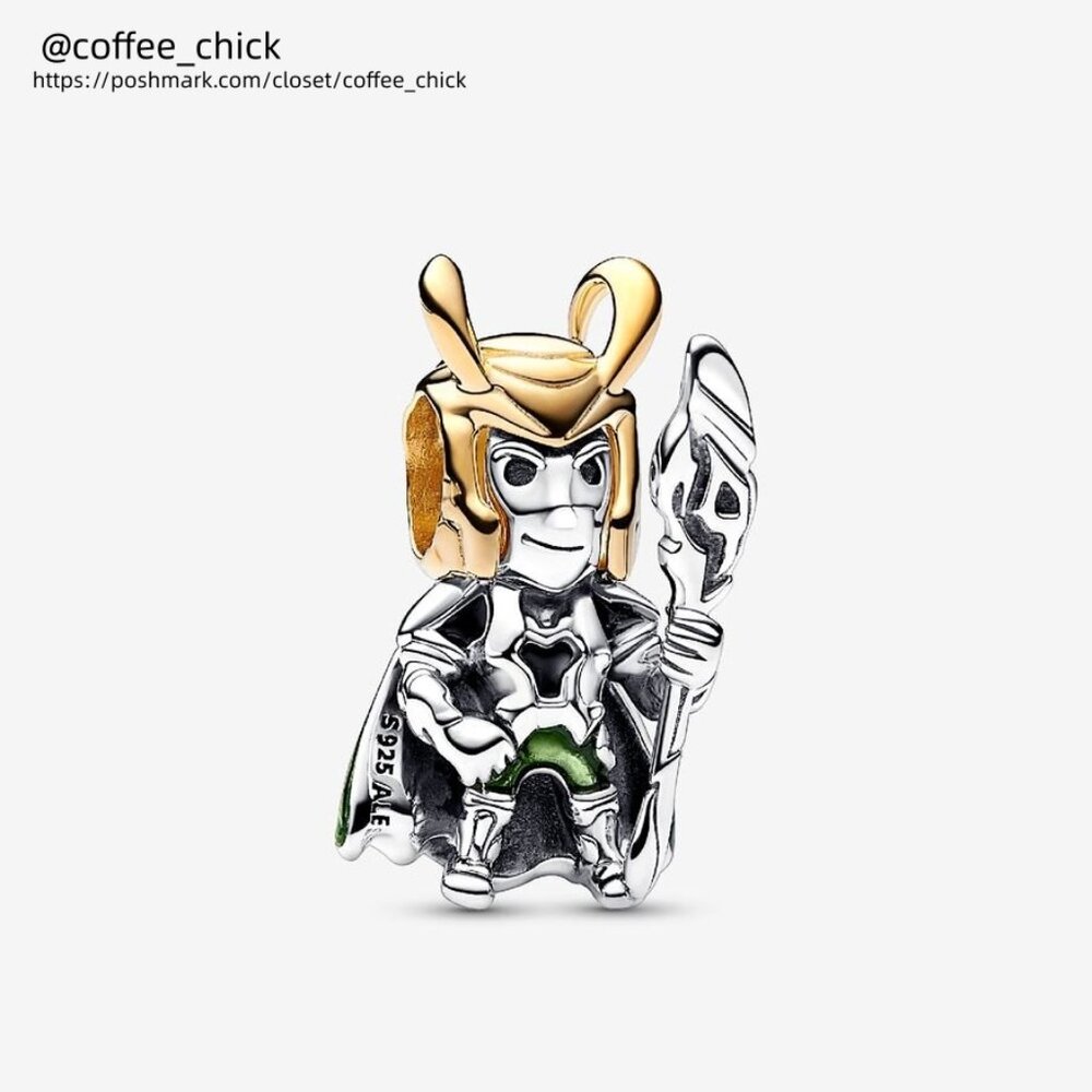 Pandora Marvel Loki Charm|Pendant|Two-tone
